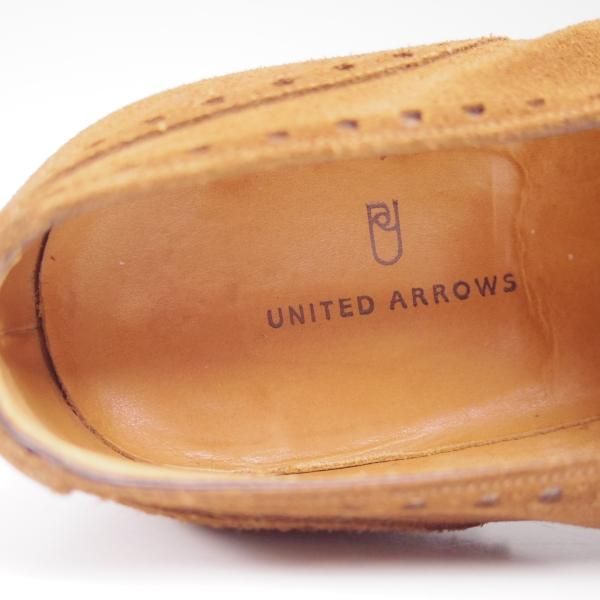 極上★ユナイテッドアローズ SIZE 40.5【★ダービー シューズ】スエード/men's/メンズ/靴/UNITED ARROWS★c321