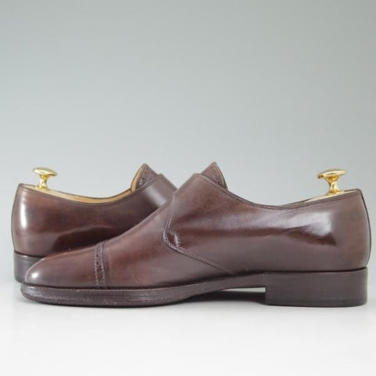 極上★(伊)タニノクリスチー SIZE 6【定価15万円以上★モンクストラップ】128291/濃茶/ダークブラウン/カーフ/TANINO CRISCI★c324
