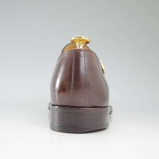 極上★(伊)タニノクリスチー SIZE 6【定価15万円以上★モンクストラップ】128291/濃茶/ダークブラウン/カーフ/TANINO CRISCI★c324