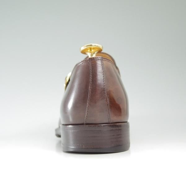 【TANINO CRISCI】タニノクリスチー モンクストラップ ブラウン 36 極上☆(伊)タニノクリスチー SIZE 6【定価15万円以上☆モンク