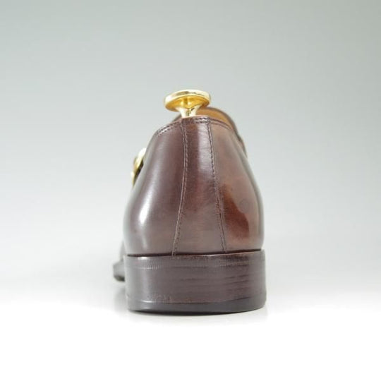 極上★(伊)タニノクリスチー SIZE 6【定価15万円以上★モンクストラップ】128291/濃茶/ダークブラウン/カーフ/TANINO CRISCI★c324
