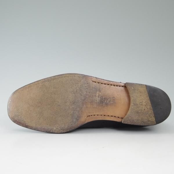 極上★(伊)タニノクリスチー SIZE 7【定価15万円以上★フルブローグ】122579/黒/ブラック/NERO/メンズ/カーフ/TANINO CRISCI★c325