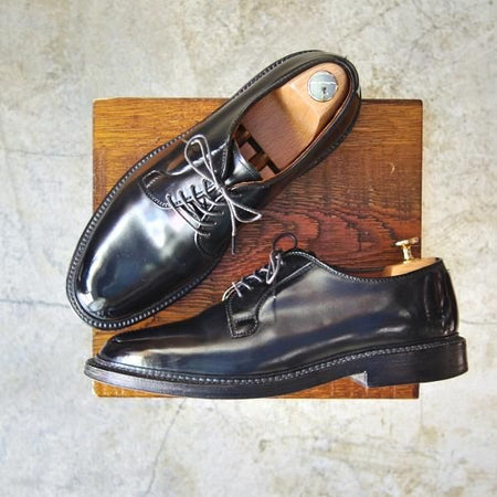 極美品★(米)オールデン 7D【定価￥136,080-★コードバン/9901】黒/プレーントゥ/バリーラスト/Alden★c327