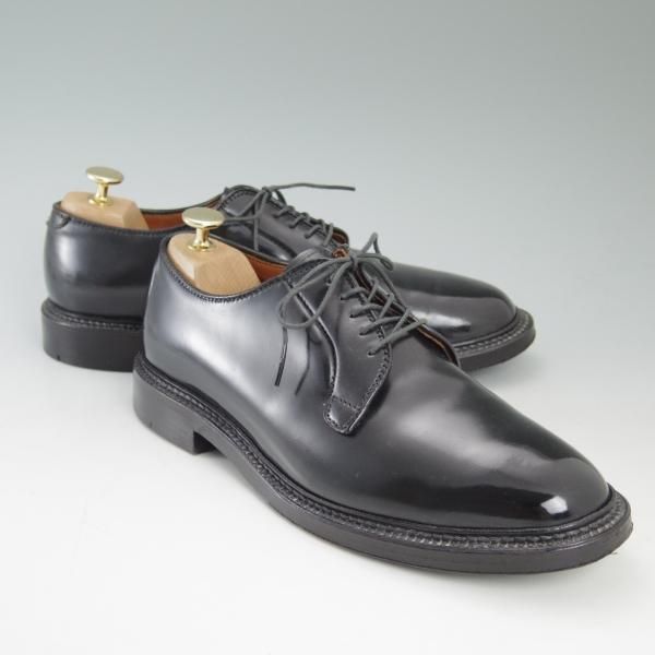 極美品★(米)オールデン 7D【定価￥136,080-★コードバン/9901】黒/プレーントゥ/バリーラスト/Alden★c327
