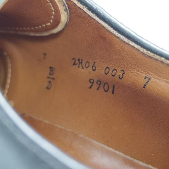極美品★(米)オールデン 7D【定価￥136,080-★コードバン/9901】黒/プレーントゥ/バリーラスト/Alden★c327