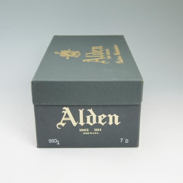 極美品★(米)オールデン 7D【定価￥136,080-★コードバン/9901】黒/プレーントゥ/バリーラスト/Alden★c327