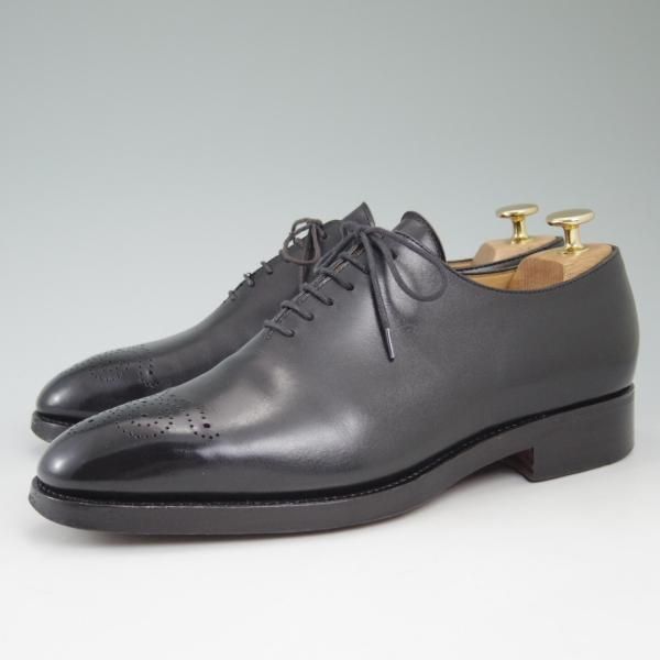 極上★PAR-LAY/パーレイ SIZE 7【★グッドイヤーウェルテッド製法/ホールカット】黒/ダブルレザーソール/men's/メンズ★c334