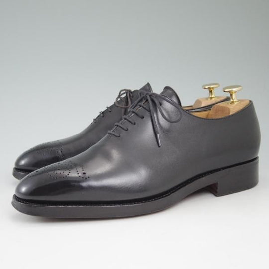 極上★PAR-LAY/パーレイ SIZE 7【★グッドイヤーウェルテッド製法/ホールカット】黒/ダブルレザーソール/men's/メンズ★c334