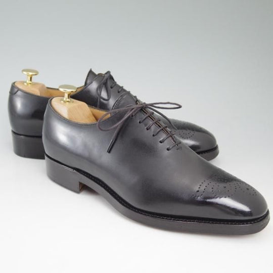 極上★PAR-LAY/パーレイ SIZE 7【★グッドイヤーウェルテッド製法/ホールカット】黒/ダブルレザーソール/men's/メンズ★c334