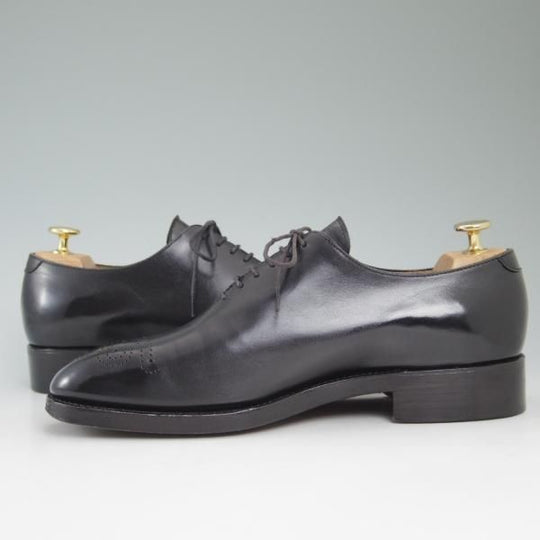 極上★PAR-LAY/パーレイ SIZE 7【★グッドイヤーウェルテッド製法/ホールカット】黒/ダブルレザーソール/men's/メンズ★c334