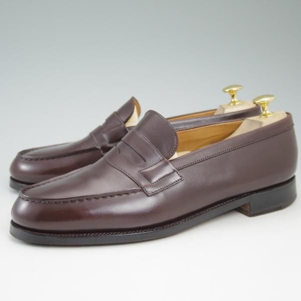 極上★JM.ウェストン 6D【定価￥102,600-★ダークブラウン/ボックスカーフ】コインローファー/180/41ラスト/Weston/ウエストン★c335