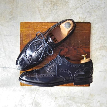 ★チャーチ(レディース) SIZE 37.5【★バーウッド/BURWOOD WG】ポリッシュドバインダーカーフ/8705-01/フルブローグ/Church's★c337