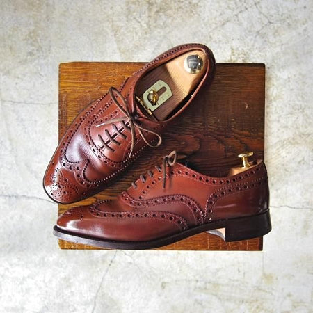 極上★チャーチ 6F【★旧チャーチ/73ラスト/CHETWYND/チェットウィンド】3都市ロゴ/フルブローグ/60F/Church's★c339