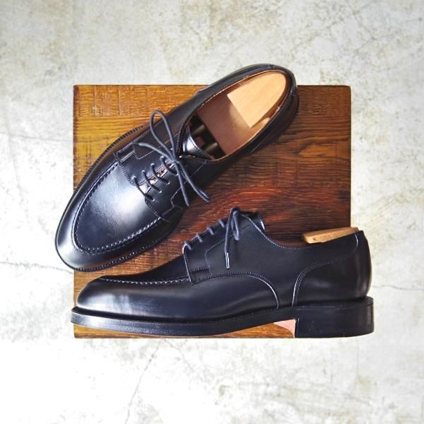 新品★クロケット＆ジョーンズ US6.5E/UK6【★ラルフローレン別注/Polo Ralph Lauren】Uチップ/カーフ/Crockett＆Jones★c345