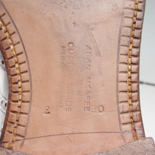 極上★チャーチ 90E/UK9【★(英)アランマカフィー別注/旧チャーチ/2〜3都市ロゴ時代】119ラスト/フルブローグ/Alan McAfee/Church's★c346