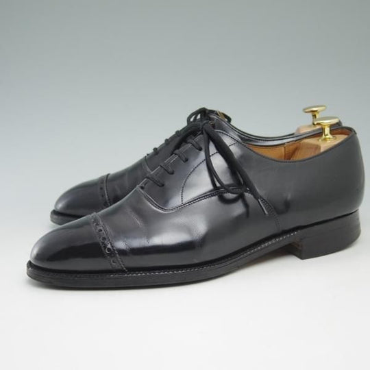 極上★チャーチ 75F/UK7.5【★旧チャーチ/3都市ロゴ/ブックバインダーカーフ】84ラスト/Barcroft/パンチドキャップトゥ/Church's★c347