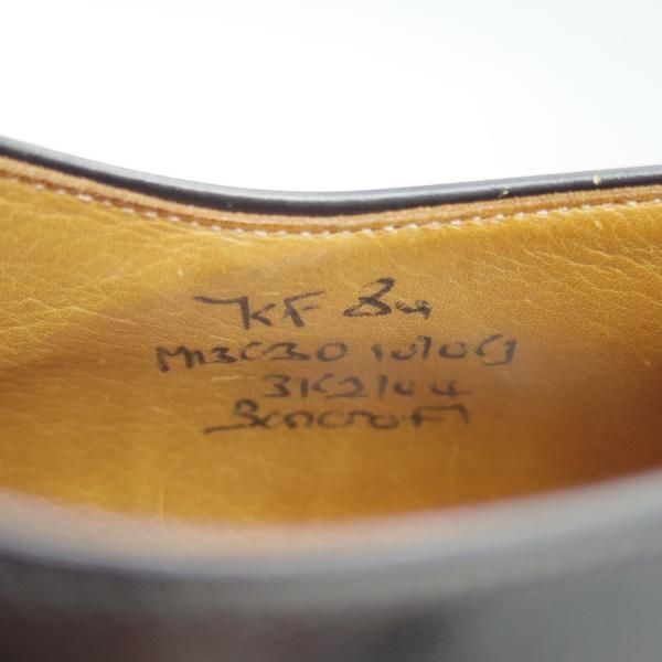 極上★チャーチ 75F/UK7.5【★旧チャーチ/3都市ロゴ/ブックバインダーカーフ】84ラスト/Barcroft/パンチドキャップトゥ/Church's★c347