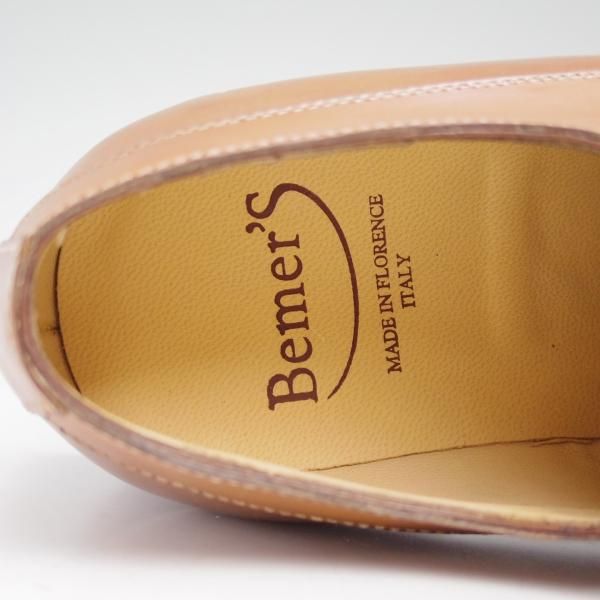 新品★(伊)Bemer's/ベーメルズ SIZE 38【希少★ステファノベーメルの別ライン】Stefano Bemer/Uチップ/★c349