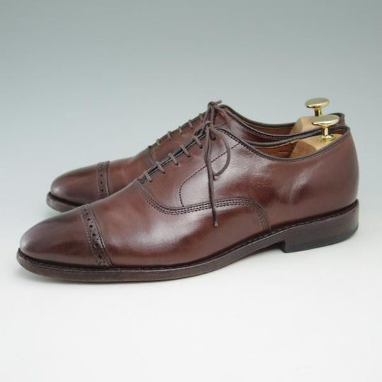 極上★(米)アレンエドモンズ 8C【定価￥75,900-★パンチドキャップ/Fifth Avenue】カーフ/赤茶/メンズ/ALLEN EDMONDS★c350
