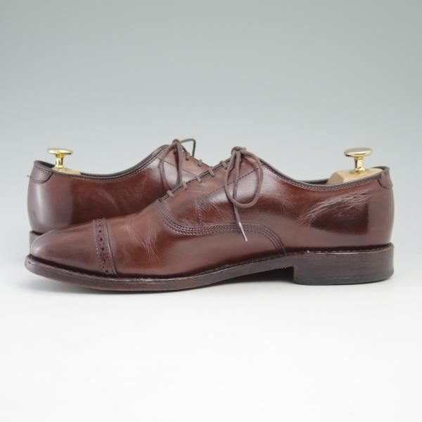 極上★(米)アレンエドモンズ 8C【定価￥75,900-★パンチドキャップ/Fifth Avenue】カーフ/赤茶/メンズ/ALLEN EDMONDS★c350