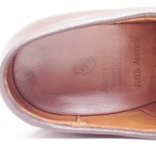 極上★(米)アレンエドモンズ 8C【定価￥75,900-★パンチドキャップ/Fifth Avenue】カーフ/赤茶/メンズ/ALLEN EDMONDS★c350