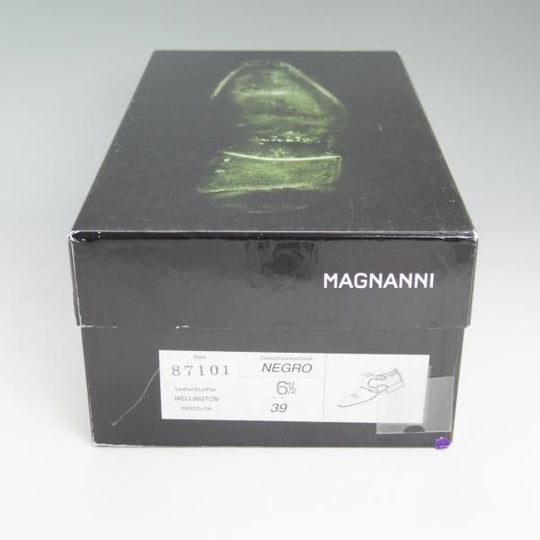 ほぼ試着程度★(スペイン製)マグナーニ SIZE 39【★ボロネーゼ製法/ダブルモンク】黒/カーフ/メンズ/MAGNANNI★c353