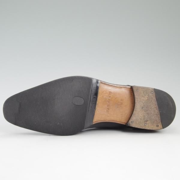 美品★(スペイン製)マグナーニ SIZE 39【★ボロネーゼ製法/ダブルモンク】黒/カーフ/メンズ/MAGNANNI★c354