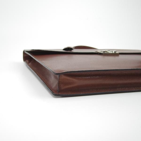 極上★(伊)サルヴァトーレ・フェラガモ/Ferragamo【★レザー ブリーフケース】ブラウン/メンズ ビジネス バッグ/Salvatore★N5094