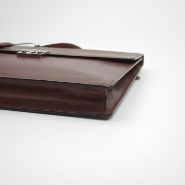 極上★(伊)サルヴァトーレ・フェラガモ/Ferragamo【★レザー ブリーフケース】ブラウン/メンズ ビジネス バッグ/Salvatore★N5094