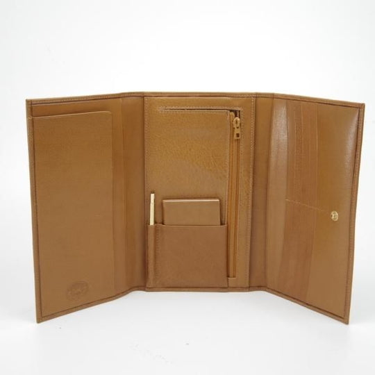 ほぼ新品★(伊)タニノクリスチー【★マルチケース/長財布】レザー/茶/メンズ/TANINO CRISCI★c332