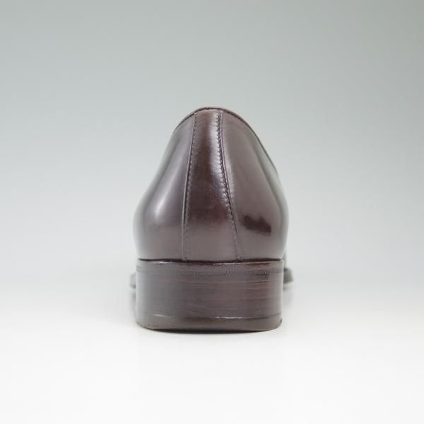 美品★(伊)タニノクリスチー SIZE 5.5【★ダチョウの脚/リアルオーストレッグ】108262/コンビローファー/濃茶/TANINO CRISCI★c365