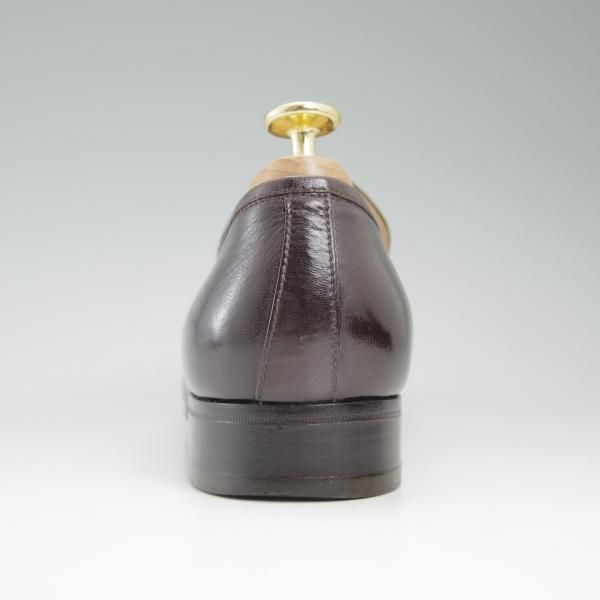 極美品★(伊)タニノクリスチー SIZE 5.5【★定価15万円以上】タッセルローファー/108009/濃茶/カーフ/TANINO CRISCI★c366