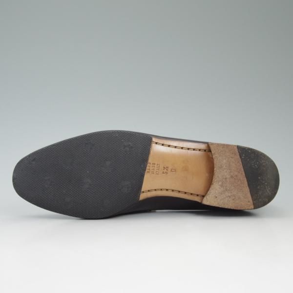 極美品★(伊)タニノクリスチー SIZE 5.5【★定価15万円以上】タッセルローファー/108009/濃茶/カーフ/TANINO CRISCI★c366