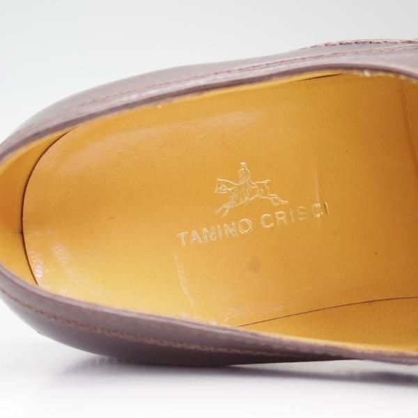 極美品★(伊)タニノクリスチー SIZE 6.5【希少★ブラックラピド製法】133301/濃茶/Uチップ/TANINO CRISCI★c367