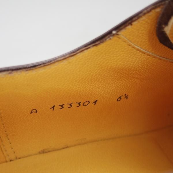 極美品★(伊)タニノクリスチー SIZE 6.5【希少★ブラックラピド製法】133301/濃茶/Uチップ/TANINO CRISCI★c367