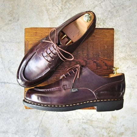 美品★パラブーツ SIZE 8.5【★シャンボード/CHAMBORD】カフェ/LIS CAFE/TEXソール/Uチップ/Paraboot★c368