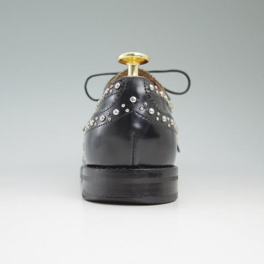 極上★チャーチ(レディース) SIZE 36.5【定価￥103,680★バーウッド/BURWOOD MET/スタッズ】ポリッシュドバインダーカーフ/フルブローグ/Church's★c369
