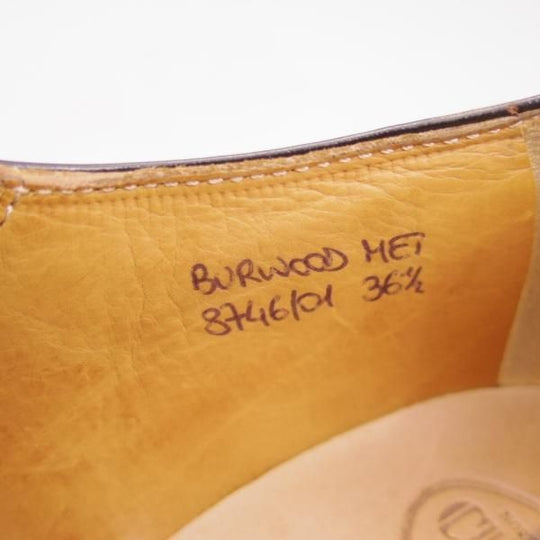 極上★チャーチ(レディース) SIZE 36.5【定価￥103,680★バーウッド/BURWOOD MET/スタッズ】ポリッシュドバインダーカーフ/フルブローグ/Church's★c369