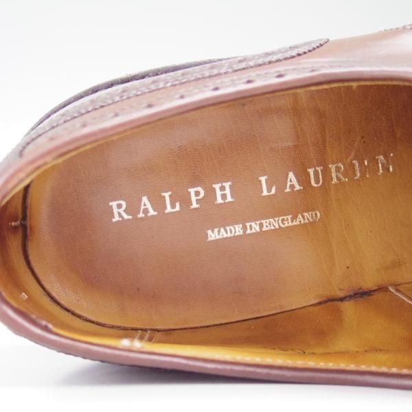 極上★クロケット＆ジョーンズ UK7.5/US8D【希少★コードバン/ダークブラウン】ラルフローレン別注/Ralph Lauren/Crockett＆Jones★c371