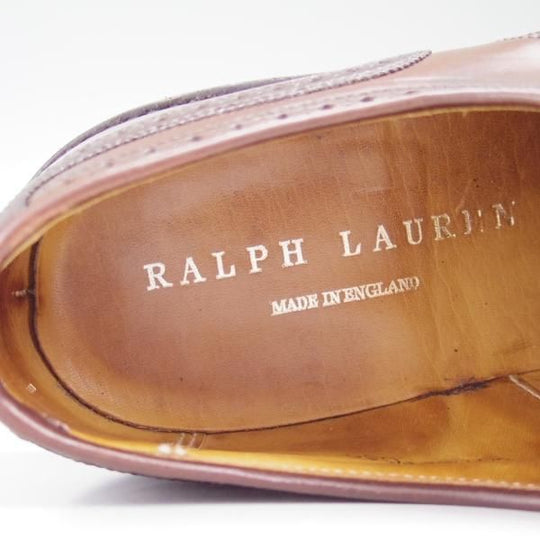 極上★クロケット＆ジョーンズ UK7.5/US8D【希少★コードバン/ダークブラウン】ラルフローレン別注/Ralph Lauren/Crockett＆Jones★c371