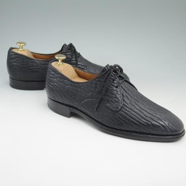 極希少★チャーチ 80E/UK8【★アザラシ革/FIGHTING SEAL/旧チャーチ】シールスキン/73ラスト/3都市ロゴ/プレーントゥ/Church's★c372