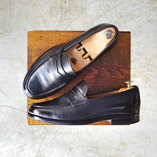 極上★(伊)ストール・マンテラッシ SIZE 7【★コインローファー】NERO/VITELLO/マンテラッシ/SUTOR MANTELLASSI★c375