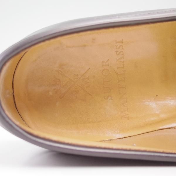 極上★(伊)ストール・マンテラッシ SIZE 7【★コインローファー】NERO/VITELLO/マンテラッシ/SUTOR MANTELLASSI★c375