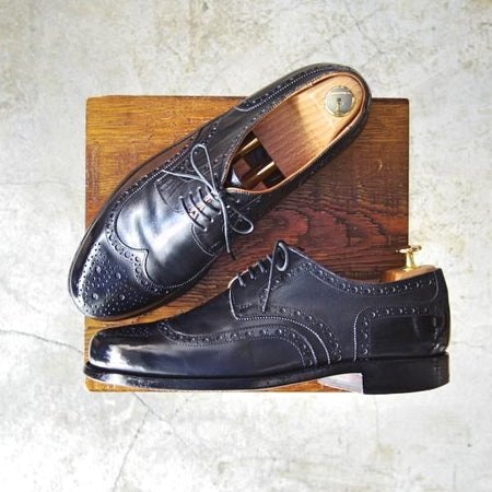 極上★(東欧靴)ルーディックライター SIZE 9【★フルブローグ】ウイングチップ/カーフ/黒/LUDWIG REITER★c376