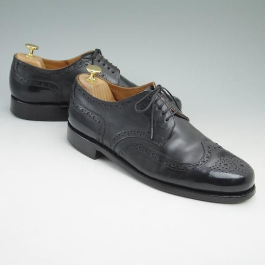 極上★(東欧靴)ルーディックライター SIZE 9【★フルブローグ】ウイングチップ/カーフ/黒/LUDWIG REITER★c376