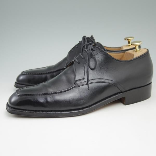 極上★(伊)ボノーラ SIZE 8【★ハンドソーンウェルテッド製法/9分仕立て/BEAMS F別注】ビームス/Uチップ/カーフ/黒/BONORA★c377