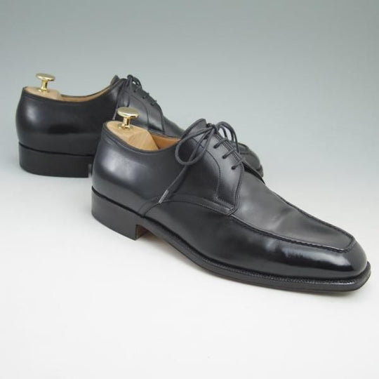 極上★(伊)ボノーラ SIZE 8【★ハンドソーンウェルテッド製法/9分仕立て/BEAMS F別注】ビームス/Uチップ/カーフ/黒/BONORA★c377