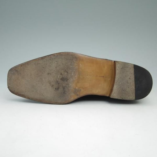 極上★(伊)ボノーラ SIZE 8【★ハンドソーンウェルテッド製法/9分仕立て/BEAMS F別注】ビームス/Uチップ/カーフ/黒/BONORA★c377