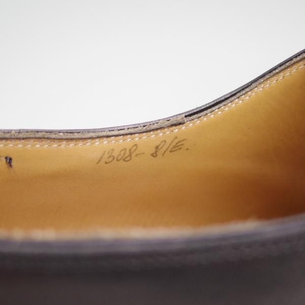 極上★(伊)ボノーラ SIZE 8【★ハンドソーンウェルテッド製法/9分仕立て/BEAMS F別注】ビームス/Uチップ/カーフ/黒/BONORA★c377