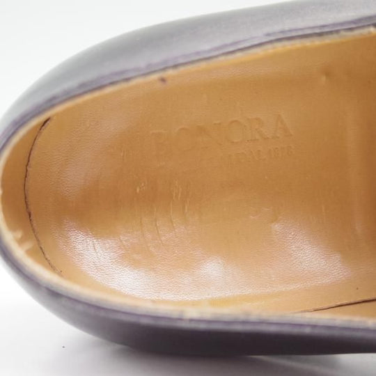 極上★(伊)ボノーラ SIZE 8【★ハンドソーンウェルテッド製法/9分仕立て/BEAMS F別注】ビームス/Uチップ/カーフ/黒/BONORA★c377